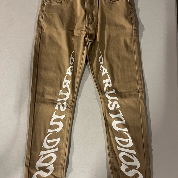 Boys Khaki Printed Jeans *3for$15* - Picture 1 of 3